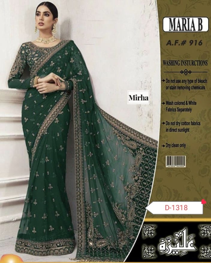 Maria b saree wedding collection